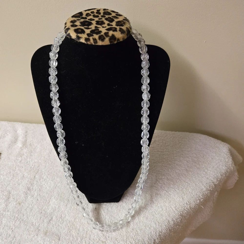 Vintage plastic bead necklace